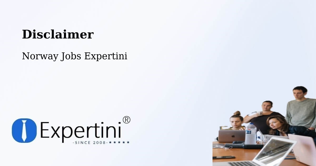 Disclaimer – Lier - Norway Jobs Expertini